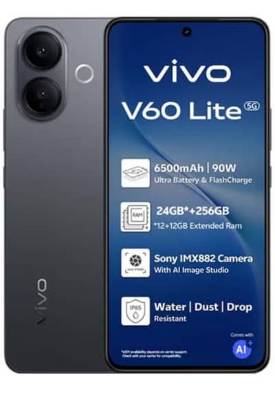 Vivo v60 lite 5g bilkul new hai warranty ke sath