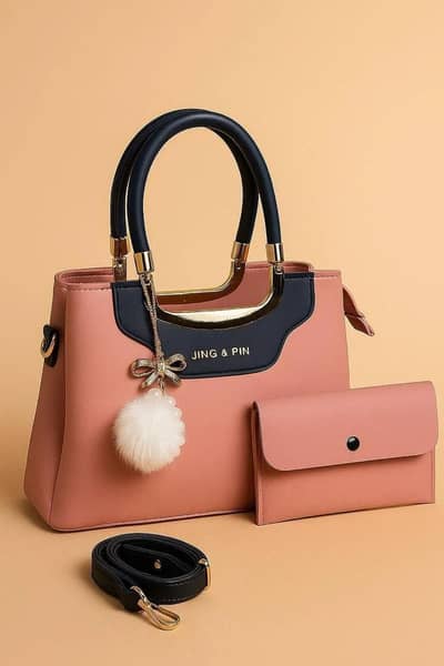 Trending Handbag Set with Wallet and Strap