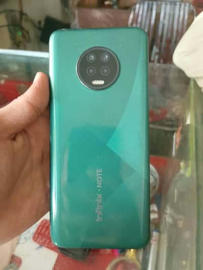 6 128 GB mobile ha infinix note 7 lush condition 10 by 10 only mobile