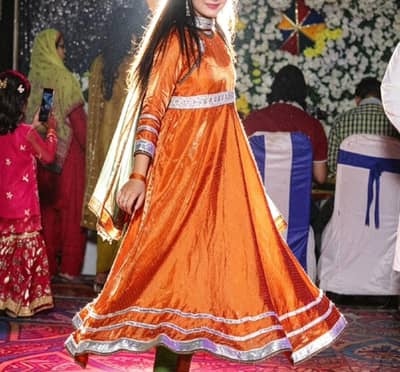 Long frock for party wear