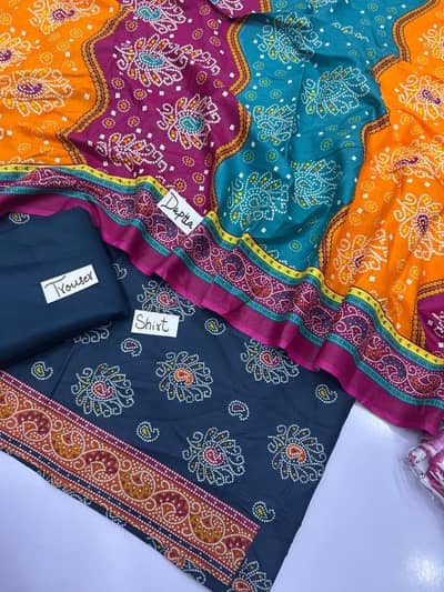 Ladies 3pc Lawn Suit - Summer Collection - Faisalabad