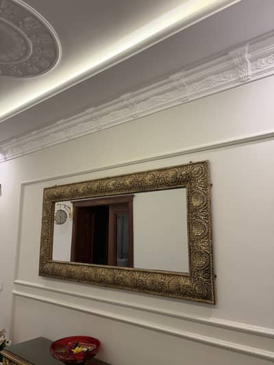 Ornate Antique Gold Statement Mirror