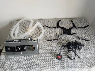CPAP/BiPAP Breathing Machine with Mask, Tubing & Power Adapter