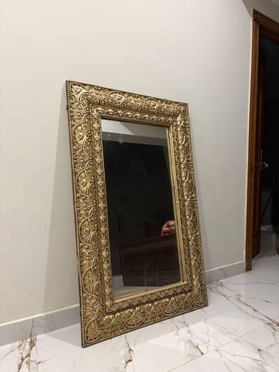 Ornate Antique Gold Statement Mirror