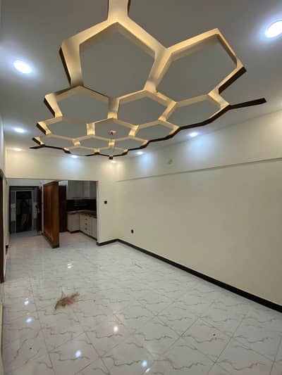 First floor fully renovated flat sale Gulshan e Iqbal Karachi sindh