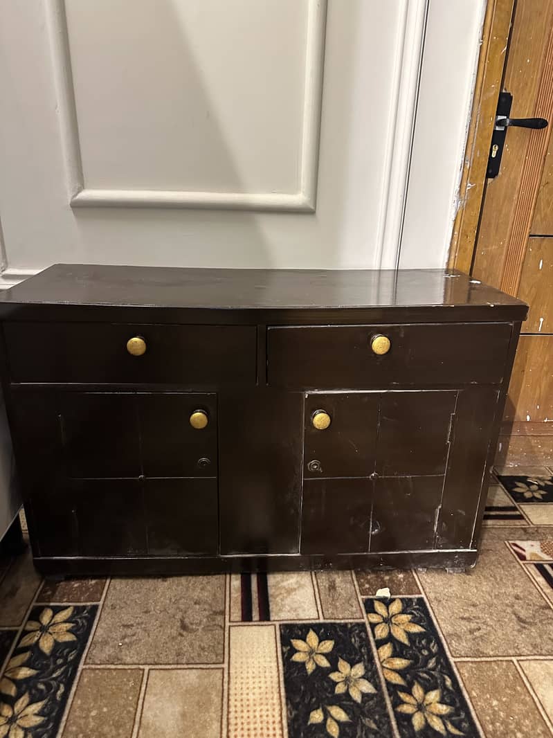 Bed set along with side table& dressing table solid wood 2