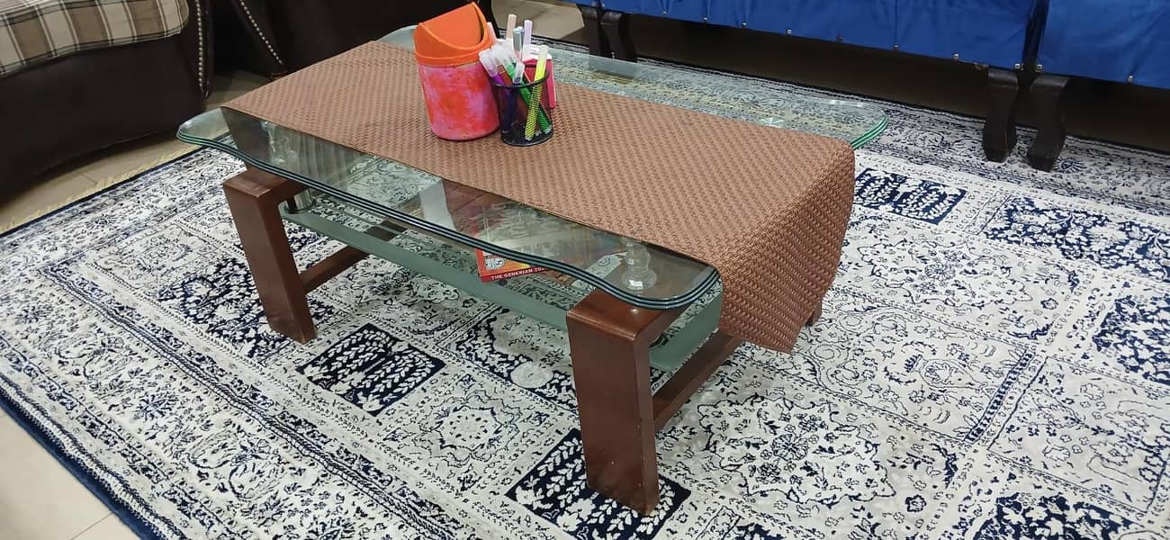 5 Seater Sofa Set + 4 Seater Sethi & Centre Table 5