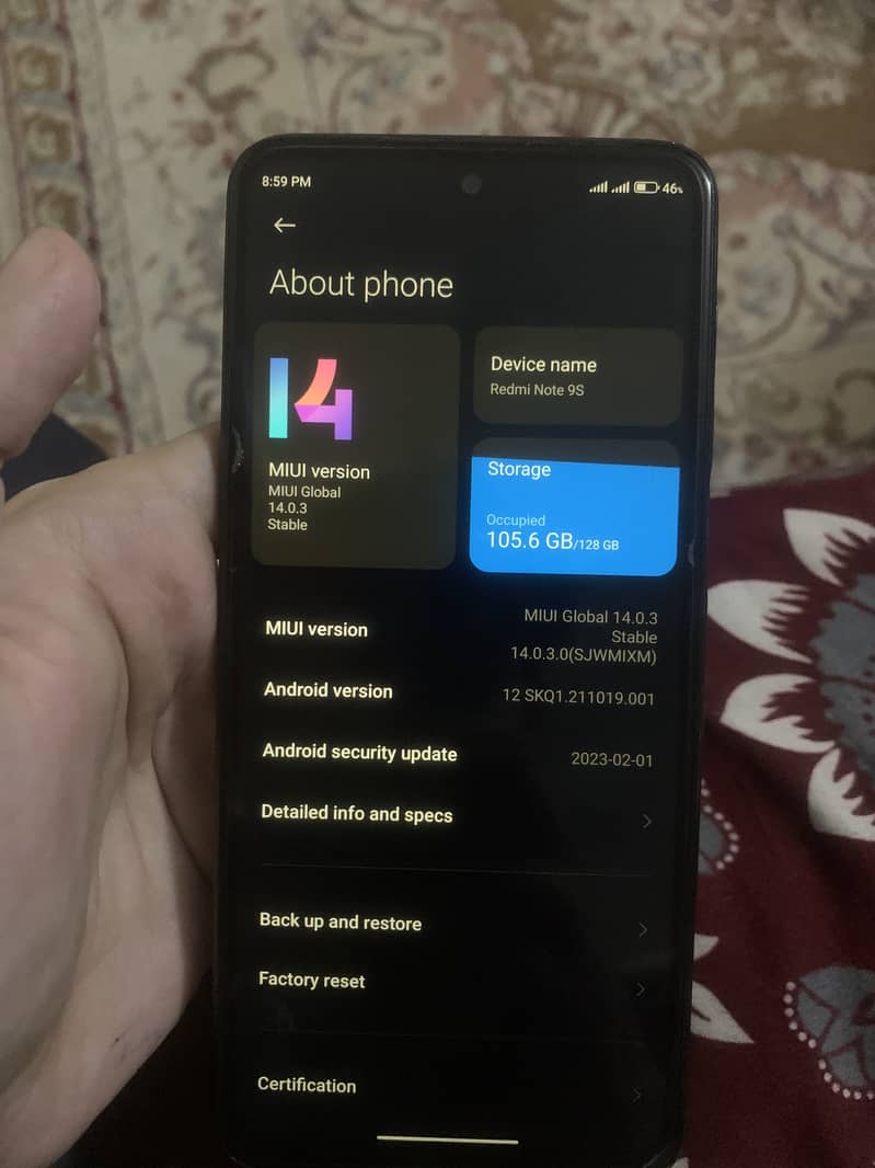 Xiaomi Redmi Note 9S 1