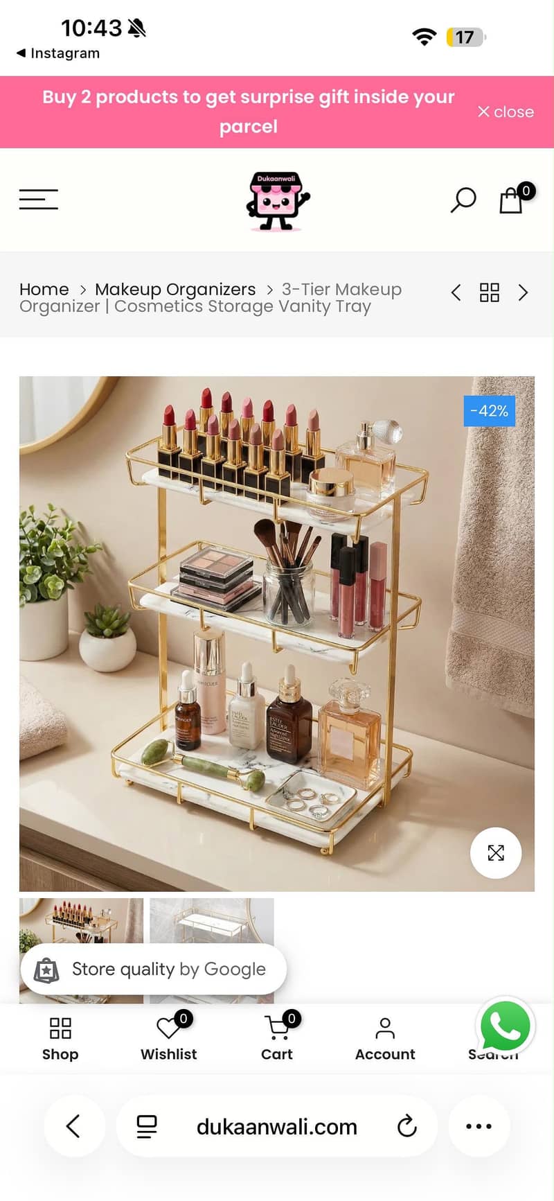 Makeup organiser 0