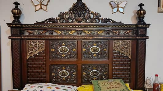 chinioti wooden bed set