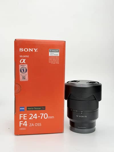 SONY 24 70 F4 LENZ WITH BOX SLIGHTLY USED