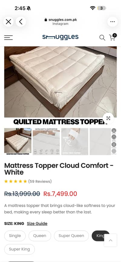 Mattress topper
