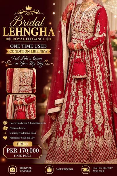 bridal Lehngaa. . price negotiable for serious buyers