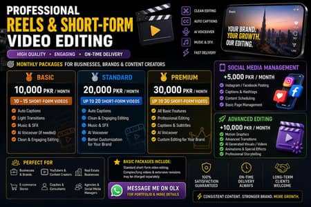  PROFESSIONAL REELS & SHORT-FORM VIDEO EDITING