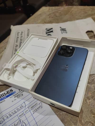Apple iPhone 15 Pro Max blue  jv