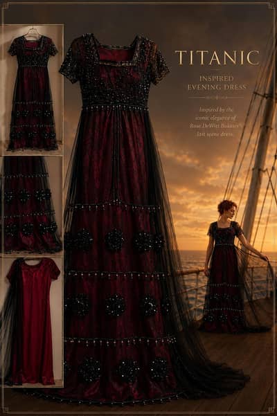 Titanic enspired evening dress