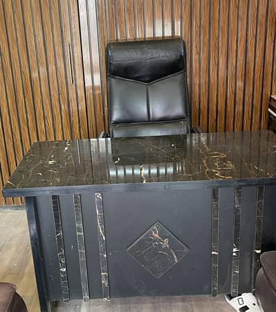 Office table with side table  and chair 03393125725