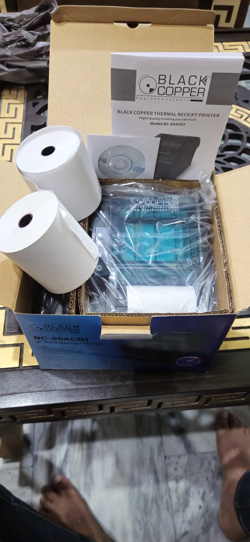 Black copper Thermal Receipt Printer 3