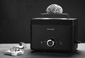 Electric Bread Toaster – 2-Slice Fast Heating Toaster with Adjustable 1