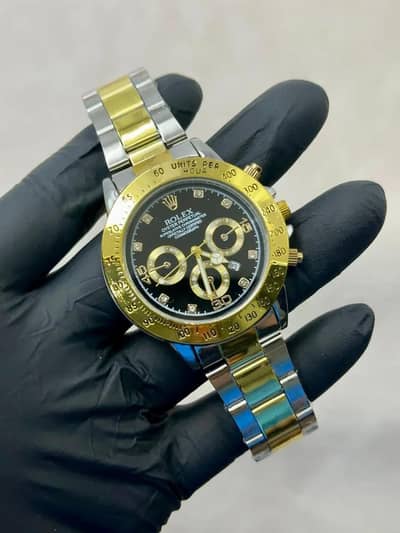 Premium Rolex Daytona Style Two-Tone Luxury Watch