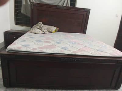 Urgent Sale: Used King Size Wooden Bed