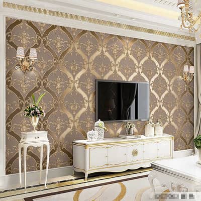 3D Wallpaper-Wallpaper-Pvc wall paper-Living room wallpaper-Wall sheet