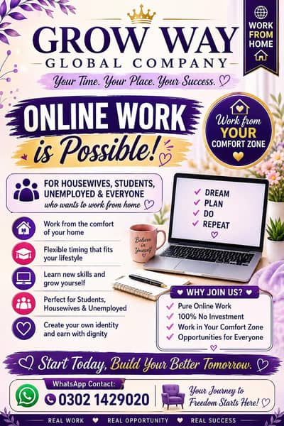 Online Work Opportunity for Everyone