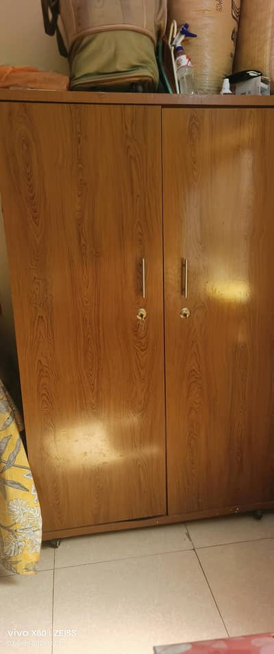 wooden standing cloth almari