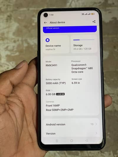 Realme 9i complete samna box faster charger 33 watt exchange possible