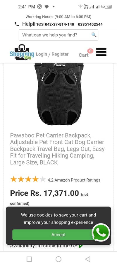 pawabo carier beg