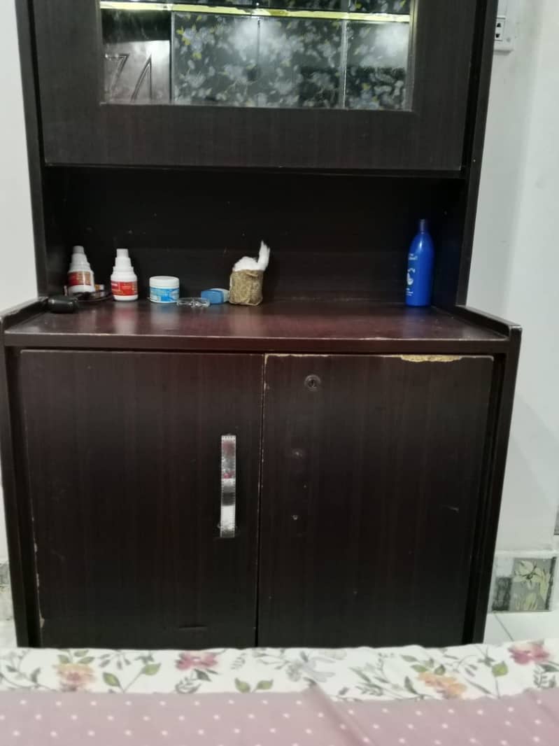 Bed with dressing table without mattress 3