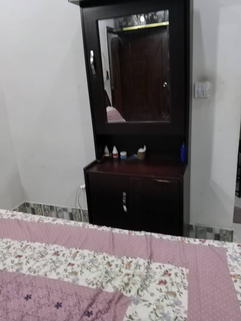 Bed with dressing table without mattress 4
