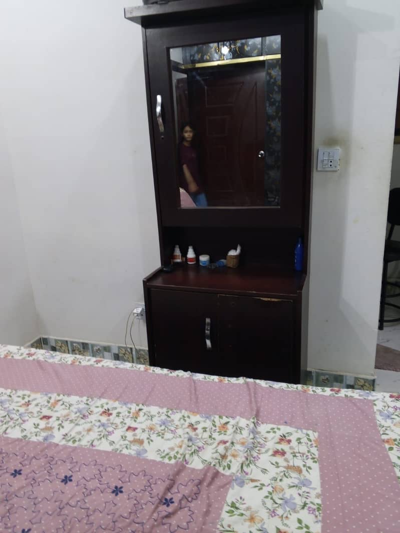 Bed with dressing table without mattress 5