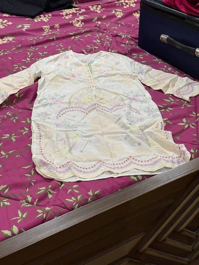 dress 3 piece stiched embroidered