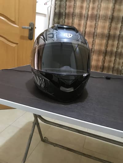 RD Venom Full Face Helmet - Black/Grey - 10/10 Condition