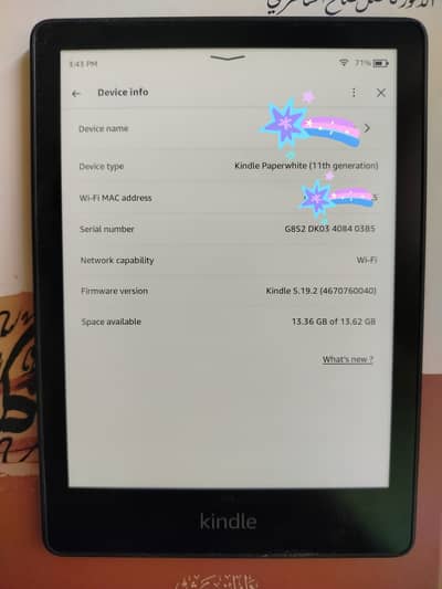 Amazon Kindle Paperwhite 11th Generation 16GB – 6.8" – Excellent Condi
