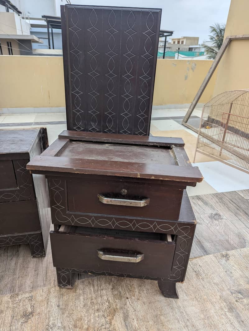 Double bed mattress, computer table, center table,2 side table 3