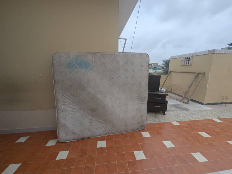 Double bed mattress, computer table, center table,2 side table 6