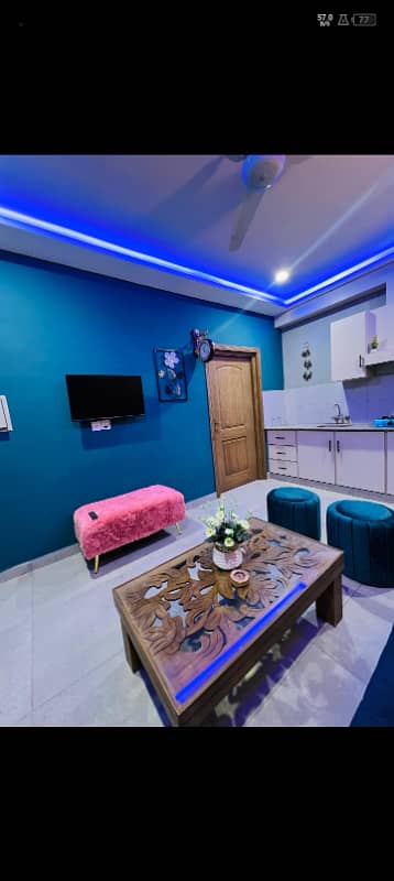 Per Day One Bed Fully Furnished Apartment Available in Islamabad