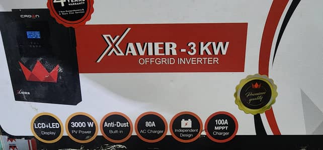 crown ka xavier model 3kw hybrid solar inverter