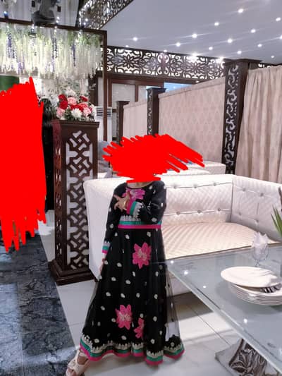 embroidered Net Maxi for 4 to 5 year girl