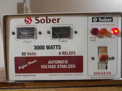 stabilizer 3000 watts 100% copper working m