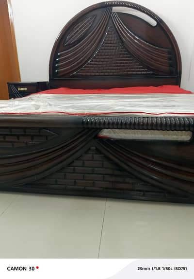 Double Bed 6*6, side tables, Dressing, without mattress