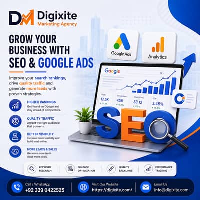 Website, SEO & Google Ads Services , Digital Marketing services