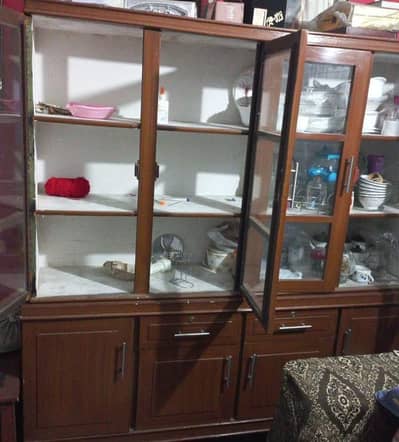 wood show case