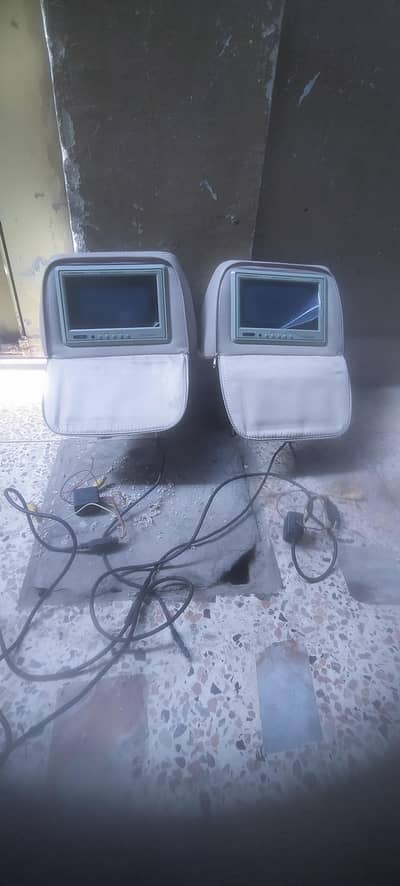 Car head rest LCD panel