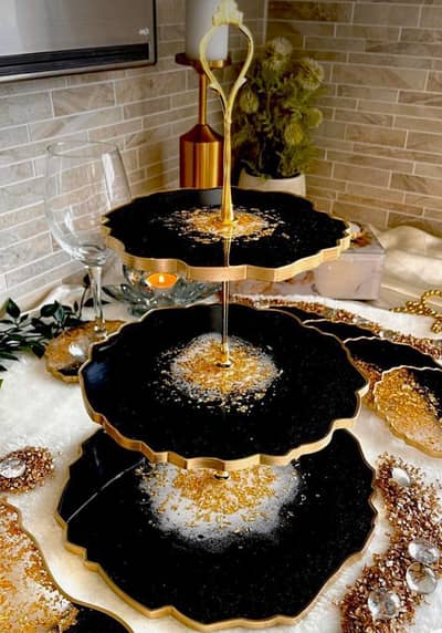 Homemade resin art