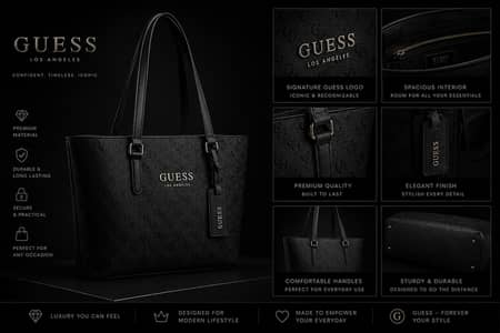 Guess Tote Bag Black Sale