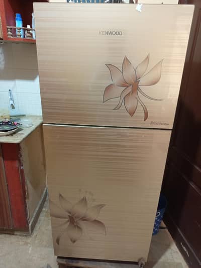 kenwood medium size refrigerator used condition new.