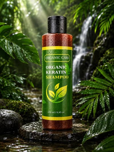 Organic Keratin Shampoo 100% Organic & Herbal